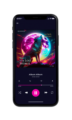 Custom Album Cover on Phone View Shocking