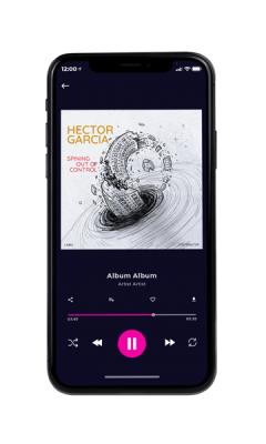 Custom Album Cover on Phone View Mercury