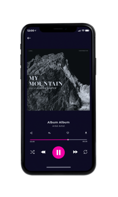 Custom Album Cover on Phone View Shark