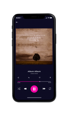 Custom Album Cover on Phone View Sandal