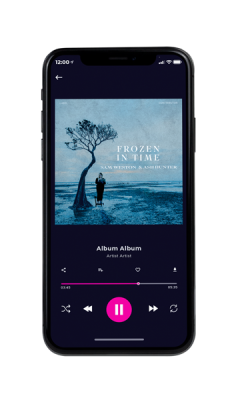Custom Album Cover on Phone View Bali Hai