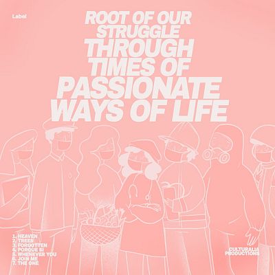 Pre Made Album Cover Apricot Peach