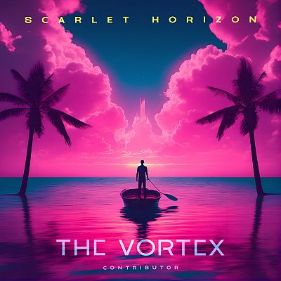 Pre Made Album Cover Medium Red Violet